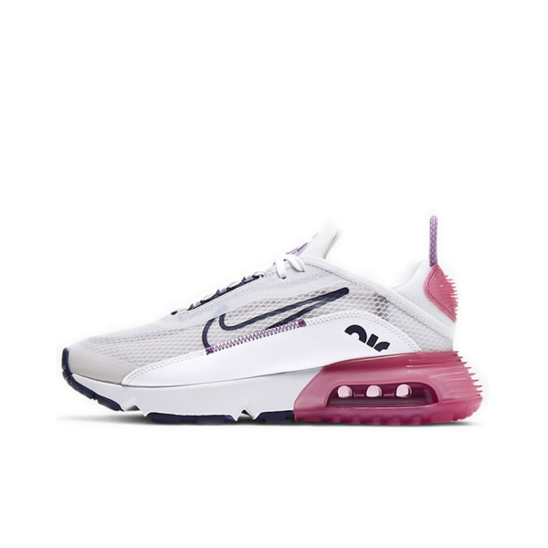 Nike Air Max 2090 Винтаж Низкие Кроссовки с воздушной подушкой для бега Повседневные Женские Белые Розовые