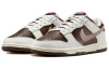 Nike Dunk Low Top Скейтборд Кроссовки Унисекс Коричневый Белый