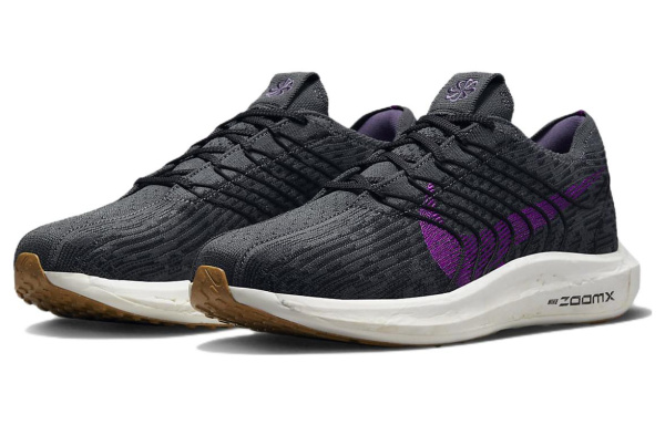 Nike Pegasus Turbo Next Nature Low Топ Тренировочные Гоночные Беговые Кроссовки Мужские Черные Фиолетовые