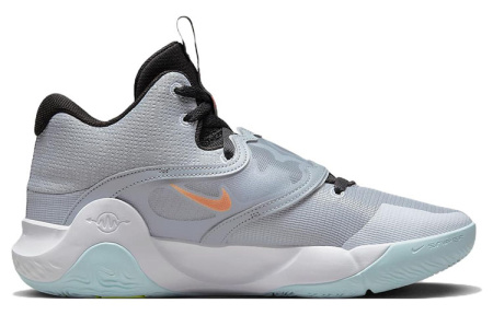 Nike KD Trey 5 X Low Топ Баскетбольные кроссовки для игры Мужской Серый Зеленый Азиатская версия