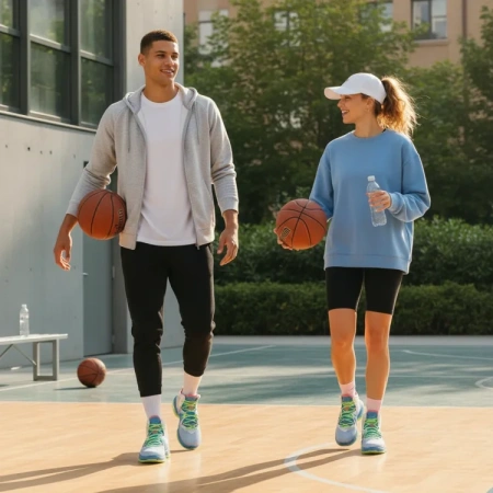 Nike Lebron 19 High Топ Баскетбольные кроссовки для игры Унисекс Серый Синий Азиатская версия