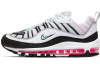 Nike Air Max 98 Сетка Low Топ Повседневные беговые кроссовки Женские Белый Розовый