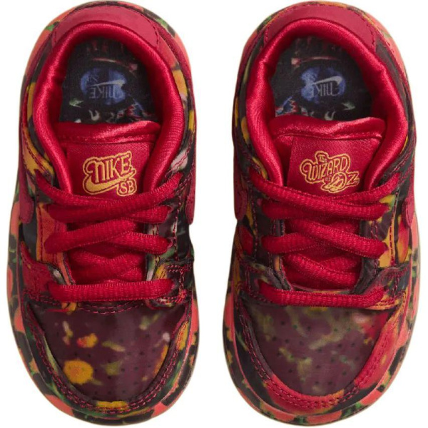 Волшебник страны Оз X Nike SB противоскользящая устойчивая к истиранию низкая обувь для малышей красная черная