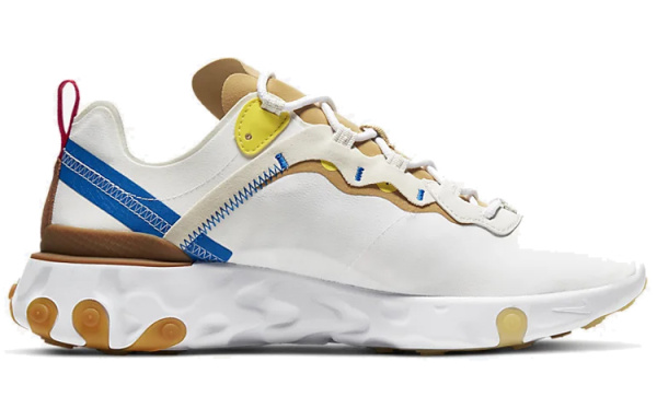 Nike React Element 55 Пена Ткань Амортизация Противоскользящий Устойчивый к истиранию