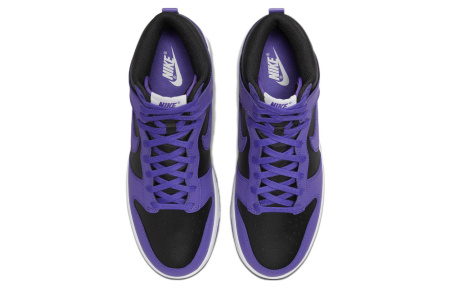 Nike Dunk High 'Психический Фиолетовый и Черный' Удобные Высокие Кеды Повседневная Скейтборд Обувь Мужская