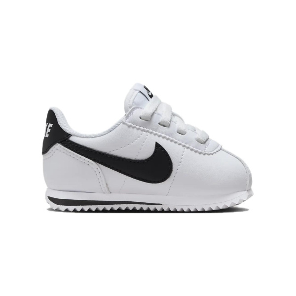 Nike Cortez EasyOn Удобная и Легкая Устойчивая к Износу Низкая Обувь для Малышей Белая Черная для Младенцев и Малышей