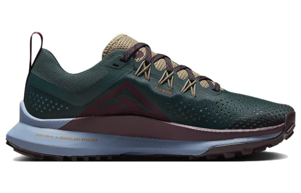 Nike Pegasus Trail 4 Устойчивые к истиранию Низкие Беговые кроссовки Женские Зеленые