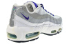 Nike Air Max 95 Текстиль Кожа Низкий Верх Спортивная Повседневная Обувь Женская Белый Серый Фиолетовый