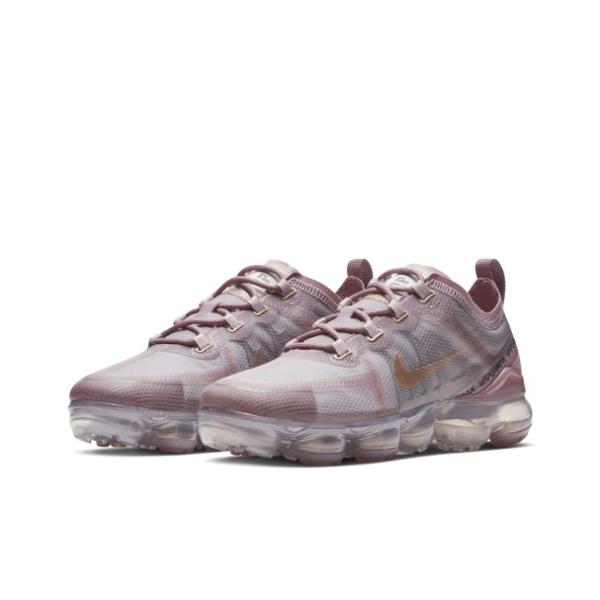 Nike VaporMax 2019 Спортивная сетка ткань низкий верх повседневные беговые кроссовки женские розовые