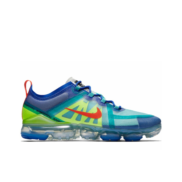 Nike VaporMax 2019 Low Топ Марафон Беговые кроссовки Мужской Синий Зеленый
