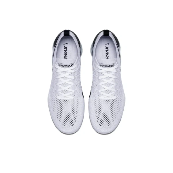 Nike VaporMax Flyknit 2 Low Беговые кроссовки Мужские Черно-белые