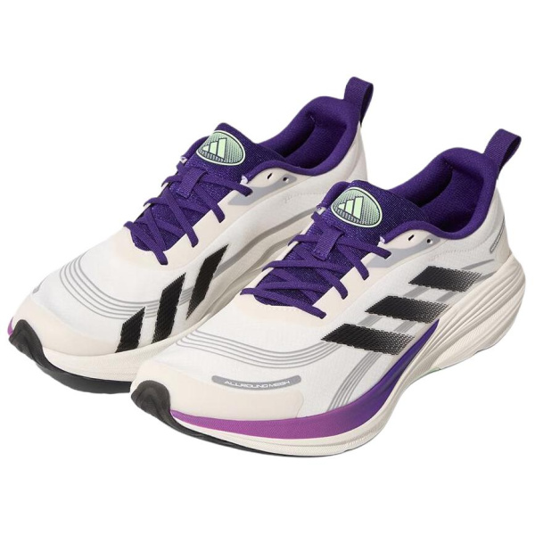 Adidas ETHER LITE Амортизация Противоскользящие Дышащие Беговые кроссовки Унисекс Белый Фиолетовый