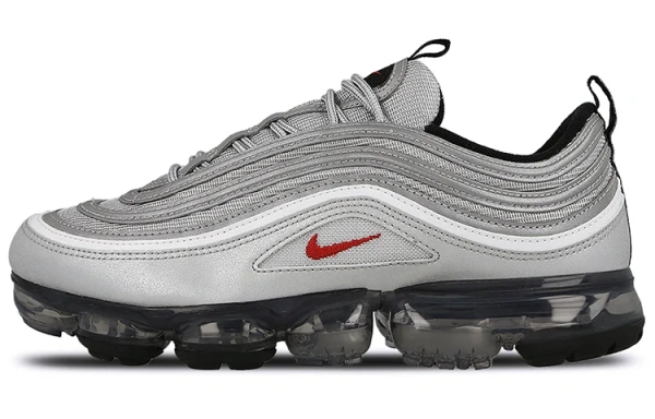 Nike Vapormax 97 Low Топ Воздушная Подушка Марафон Беговые кроссовки Мужские Серебряные Пуля