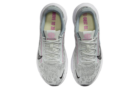 Nike SuperRep Go 3 Next Nature Flyknit Амортизация Противоскользящие Низкие Кроссовки для тренировок Женские Серые