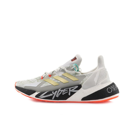 Cyberpunk 2077 x Adidas X9000l4 Винтаж Ткань Амортизация Дышащий Устойчивый к истиранию Низкий Топ Boost Повседневный