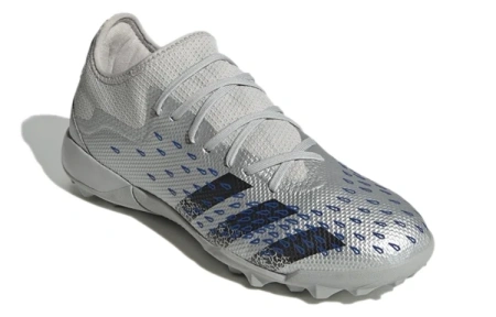 Adidas Predator Freak .3 TF Шипы Твердый грунт Искусственный шипы Баланс Футбольные бутсы Мужские Серебристо-серый