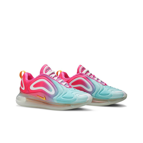 Nike Air Max 720 Синтетическая кожа искусственная кожа низкий топ кроссовки для марафона и бега женские розово-синие