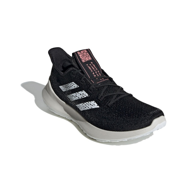 Adidas SenseBounce+ Амортизаторы Slip-resistant Низкий Топ Марафон Беговые кроссовки Женские Черный Белый Розовый
