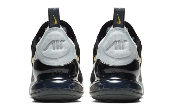 Nike Air Max 270 Pure Platinum Low Top Детские беговые кроссовки Черный Белый Подростки