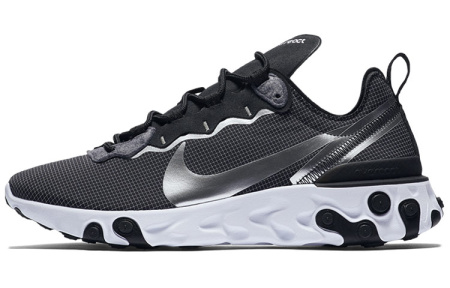 Nike React Element 55 Low Кроссовки для бега Унисекс Серый Серебряный