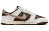 Nike Dunk Low Top Скейтборд Кроссовки Унисекс Коричневый Белый