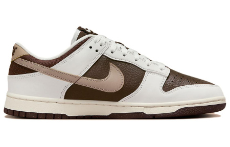 Nike Dunk Low Top Скейтборд Кроссовки Унисекс Коричневый Белый
