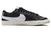 Nike Blazer '77 Jumbo Low Кроссовки для скейтбординга Женские Черно-белые
