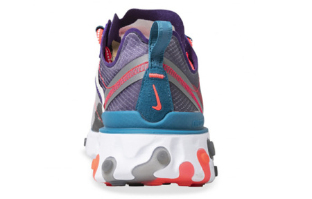 Nike React Element 87 Амортизация Отскок Низкий Топ Повседневные Беговые Кроссовки Унисекс Многоцветные