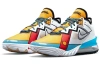 Nike Lebron 18 Low EP 'Мультяшный ART' Низкие баскетбольные кроссовки для игры Унисекс Белый Синий Желтый