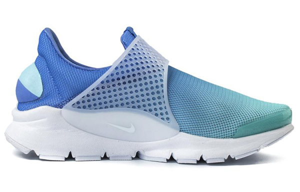 Nike Sock Dart Амортизация и Дышащий Низкий Топ Kids Lifestyle Shoes Градиент Синий Подростки