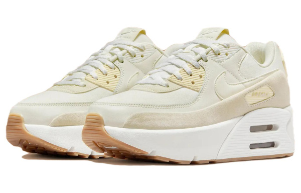 Nike Air Max 90 Low Топ Повседневная Обувь Женская Бежевая