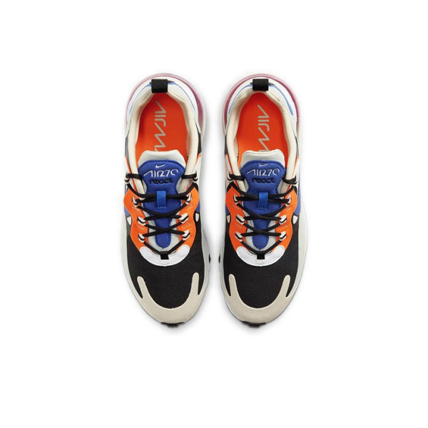 Nike Air Max 270 Винтаж Низкие Кроссовки с воздушной подушкой для бега Повседневные Женские Черные Синие