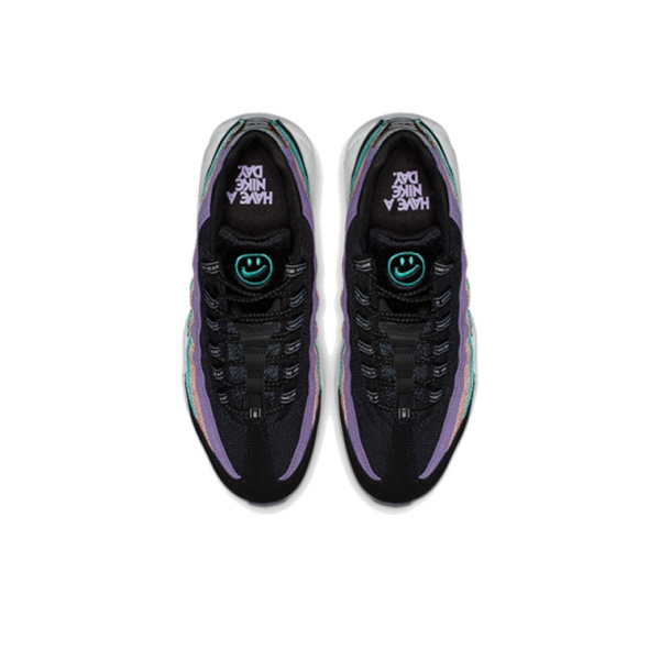 Nike Air Max 95 Сетка Легкий Низкий Топ Воздушная Подушка Повседневные Беговые Кроссовки Мужские Черные