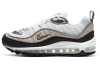 Nike Air Max 98 Low Топ Air Cushion Беговые кроссовки Женские Коричневый Белый
