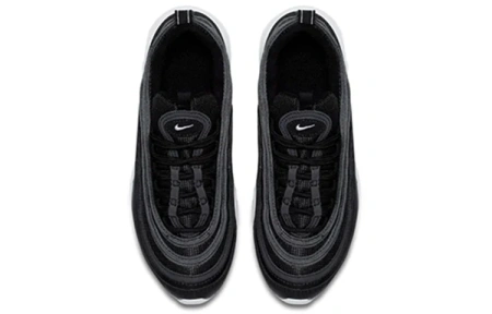 Nike Air Max 97 Амортизация Низкие Повседневные Беговые Кроссовки Унисекс Черный Белый