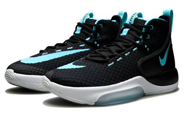 Nike Zoom Rize 2 TB MID Топ Баскетбольные кроссовки Мужской Черный Белый