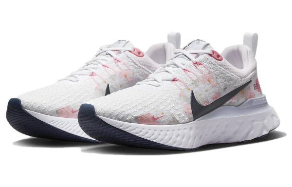 Nike React Infinity Run Flyknit 3 Low Топ Повседневные беговые кроссовки Женские Белые