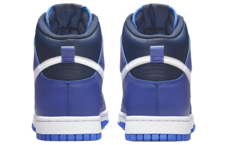 Nike Dunk High 'Обсидиан' Кожа Противоскользящие Устойчивые к истиранию Легкие Кроссовки для скейтбординга Мужские Синие