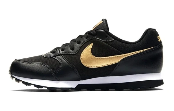 Nike MD Runner 2 Кожа Противоскользящие Устойчивые к истиранию Низкие Повседневные Беговые Кроссовки Женские