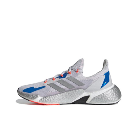 Adidas X9000l4 Ткань Дышащий Низкий Верх Повседневные Беговые Кроссовки Мужские Белые Серые
