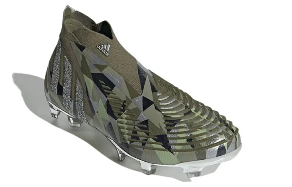 Adidas PREDATOR EDGE FG Твердое покрытие противоскользящее устойчивое к истиранию поддержка