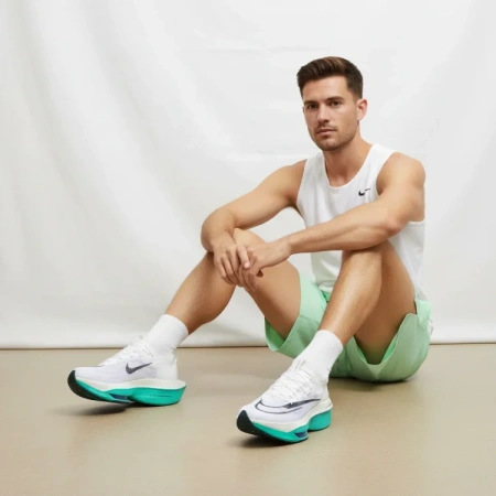 Nike Air Zoom Alphafly Next% 2 Удобный текстиль искусственная кожа низкий верх