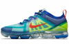 Nike VaporMax 2019 Low Топ Марафон Беговые кроссовки Мужской Синий Зеленый