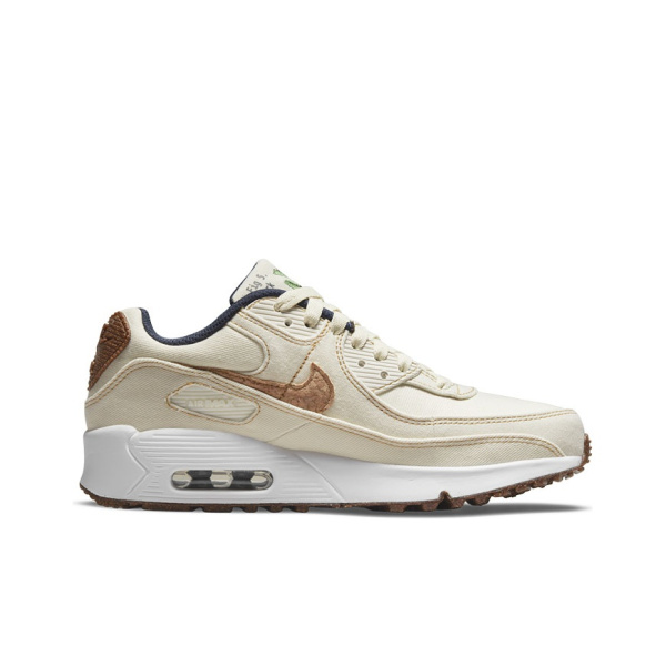 Nike Air Max 90 Low Топ Беговые кроссовки Женские Экрю