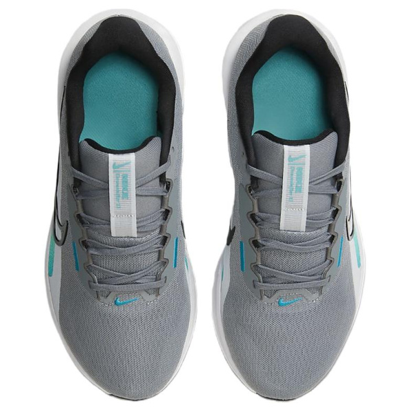 Nike DOWNSHIFTER 13 Устойчивые к истиранию Низкие Повседневные Беговые Кроссовки Мужские Серый Белый Зеленый