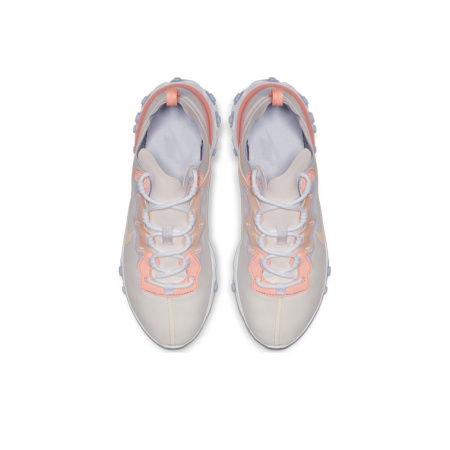 Nike React Element 55 Ткань Амортизация Низкий Топ Повседневные Беговые Кроссовки Женские Вишневый Цветок Розовый