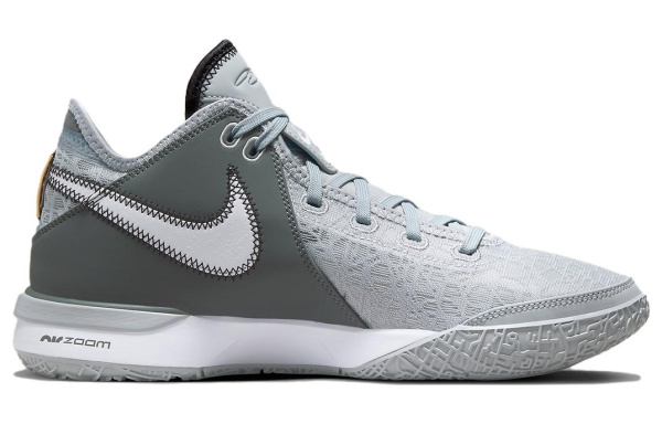 Nike LeBron NXXT Gen EP Дышащие Низкие Баскетбольные Кроссовки Мужские Серые Азиатская Версия