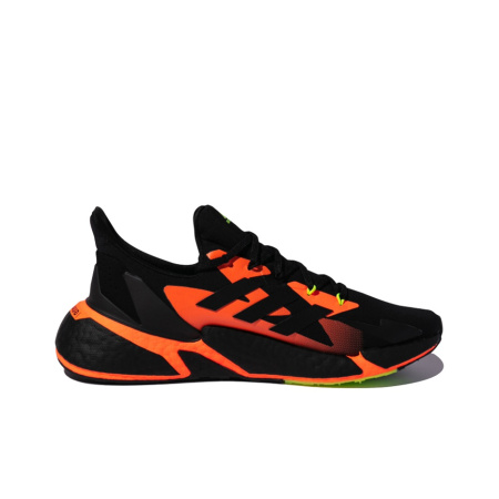 Adidas X9000l4 Ткань Противоскользящая Устойчивая к износу Низкие Кроссовки для бега Унисекс Черный Оранжевый