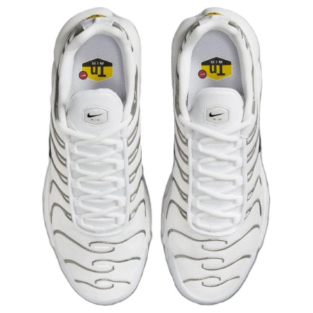 Nike Air Max Plus Дышащая Поддержка Низкий Верх Повседневные Беговые Кроссовки Женские Белый Серебряный