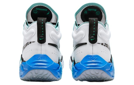 Nike Air Zoom g.T. Run Mid Баскетбольные кроссовки Унисекс Белый Черный